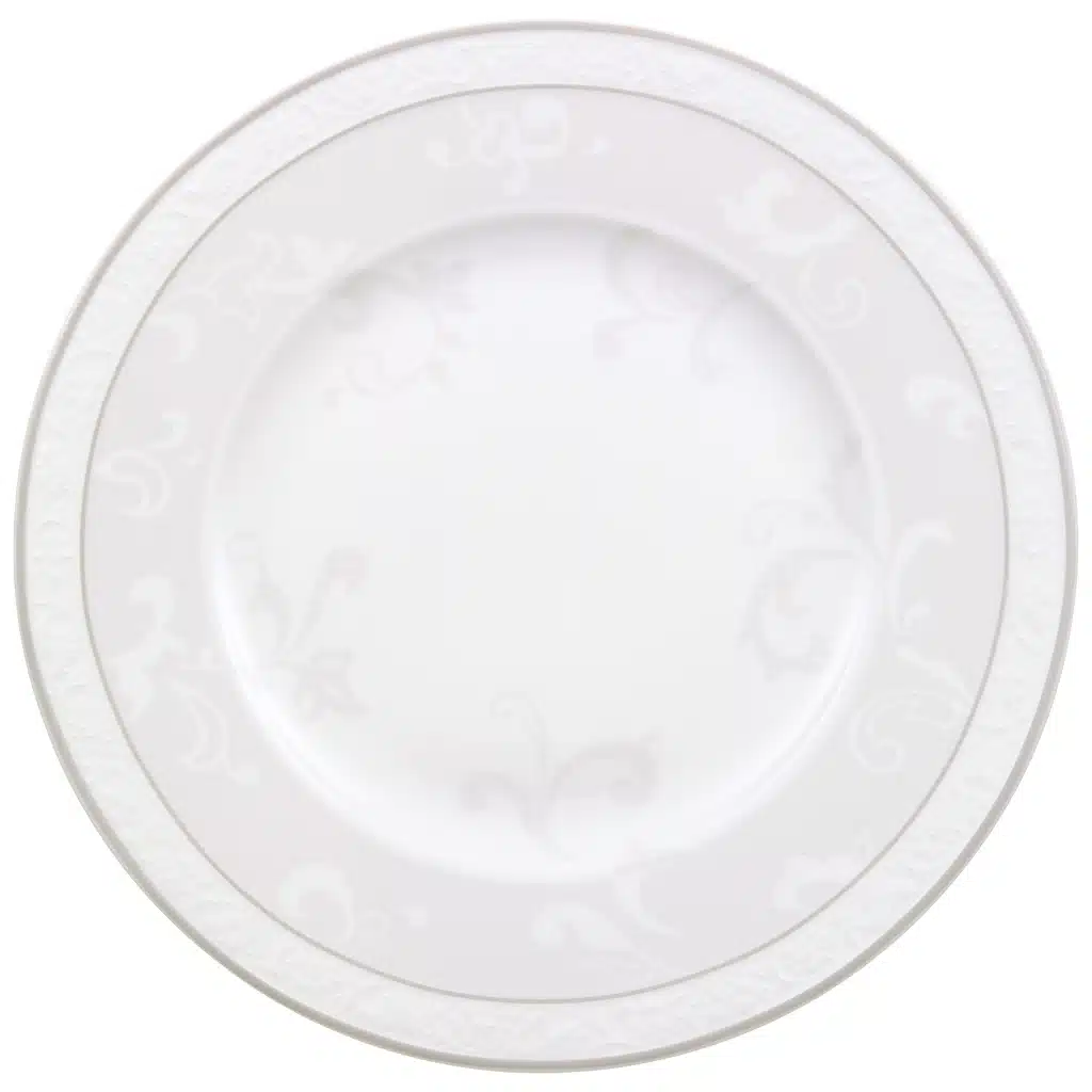 Villeroy & Boch Gray Pearl Breakfast/Dessert Plate Ø22.7 cm White Premium Bone Porcelain luxury tableware