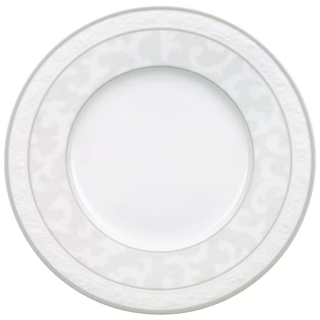 Villeroy & Boch Gray Pearl bread plate – 18cm White Premium Bone Porcelain