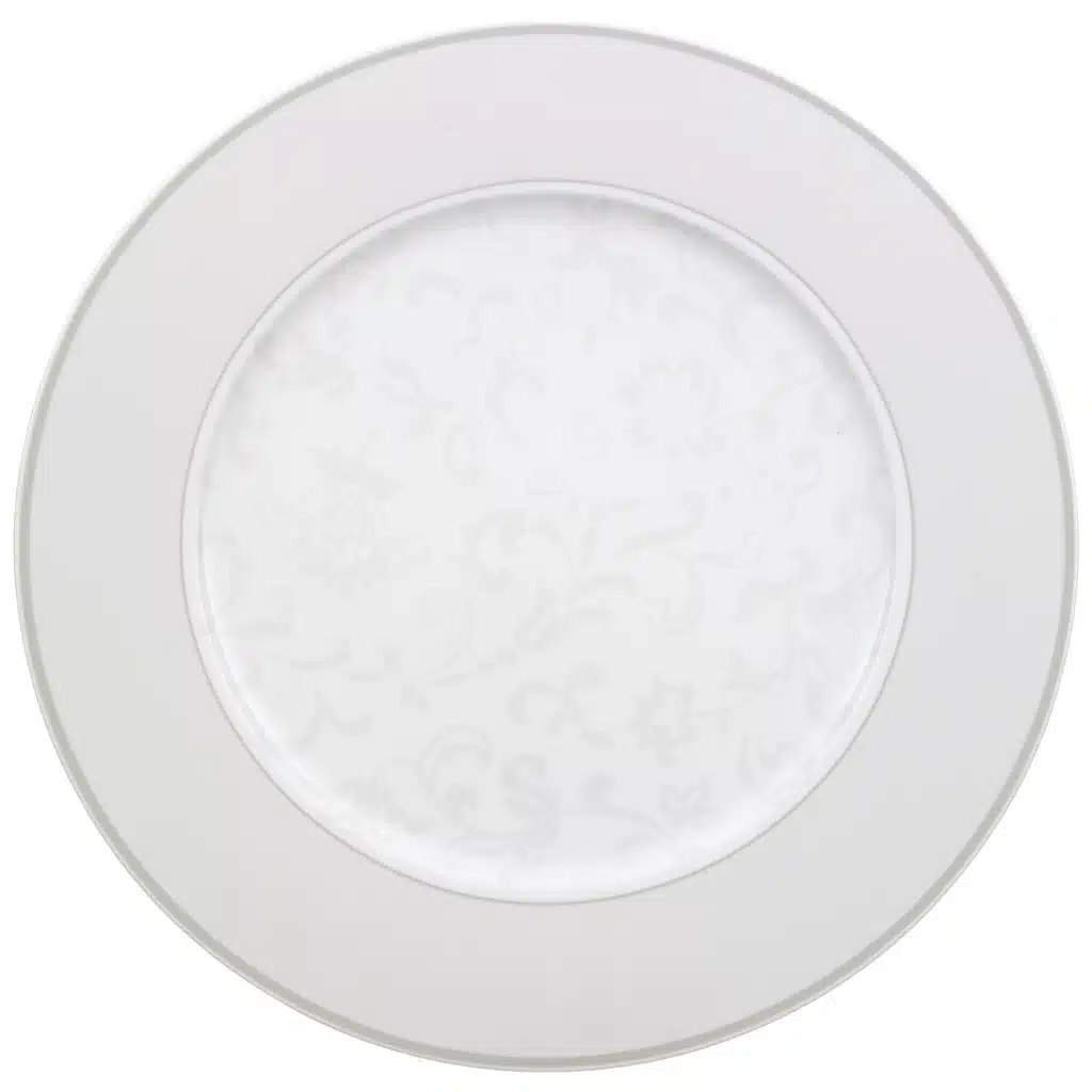 Villeroy & Boch Gray Pearl Bread Plate – White