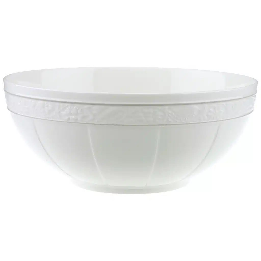 Villeroy & Boch Gray Pearl salad bowl white 1.9 L premium bone porcelain