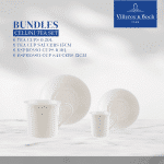 Villeroy & Boch Cellini Tea Set, 24-piece coffee and espresso service with coordinated cups and saucers