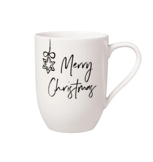 V&B10-1621-9674 (2) Statement Mug Merry Christmas - Image 1